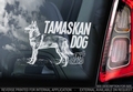 Tamaskan Dog 4 Hondensticker voor op de auto Per Stuk