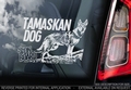 Tamaskan Dog 5 Hondensticker voor op de auto Per Stuk