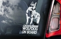 Tsjechoslowaakse Wolfhond 1  Hondensticker voor op de auto Per Stuk