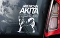 Amerikaanse Akita Inu 2  Hondensticker voor op de auto Per Stuk