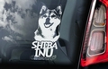 Shiba Inu 2 Hondensticker voor op de auto Per Stuk