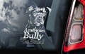 American Bully 1 Hondensticker voor op de auto Per Stuk