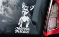 Chihuahua 1 Hondensticker voor op de auto Per Stuk