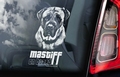 Mastiff 1 Hondensticker voor op de auto Per Stuk